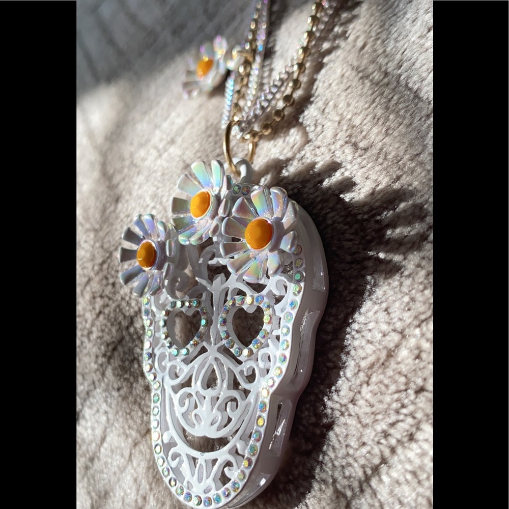 BetseyJohnson DiadeLosMuertos Sugar Skull Necklace